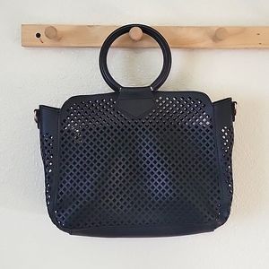 Jaclyn Satchel By Urban Expressions, Black Vegan Leather Purse